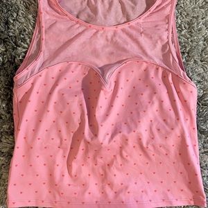Kortni jeane pink hearts netted sweetheart